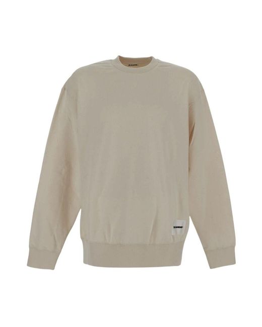 Jil Sander Baumwoll-sweatshirt in Gray für Herren