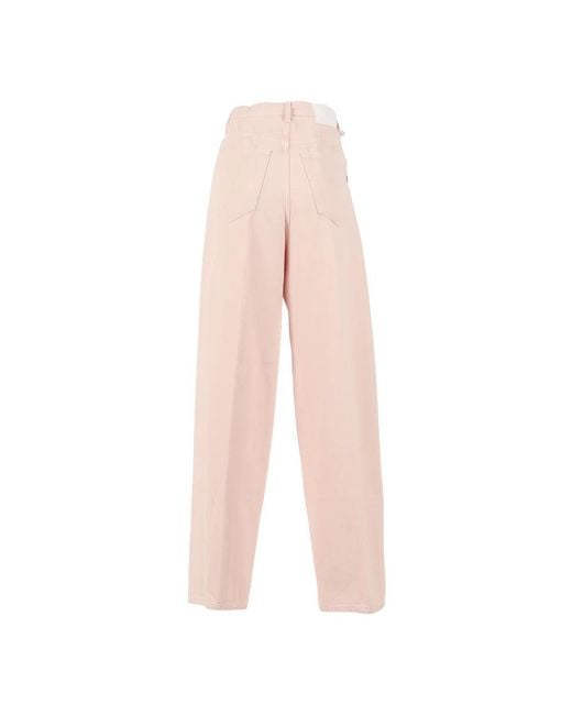 Dondup Pink Wide Trousers