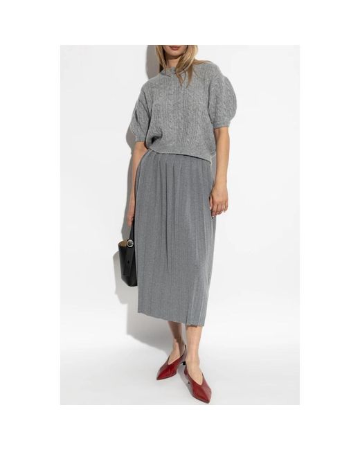Midi Skirts Lisa Yang de color Gray