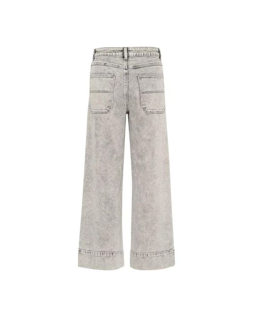 Kaffe Wide Jeans in het Gray