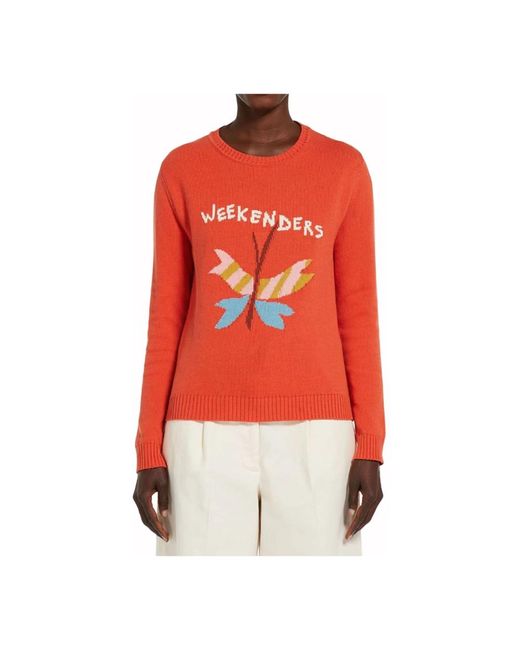 Weekend by Maxmara Red Amica pullover kollektion