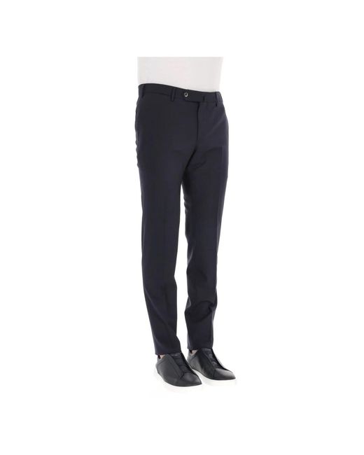 PT Torino Blue Slim-Fit Trousers for men