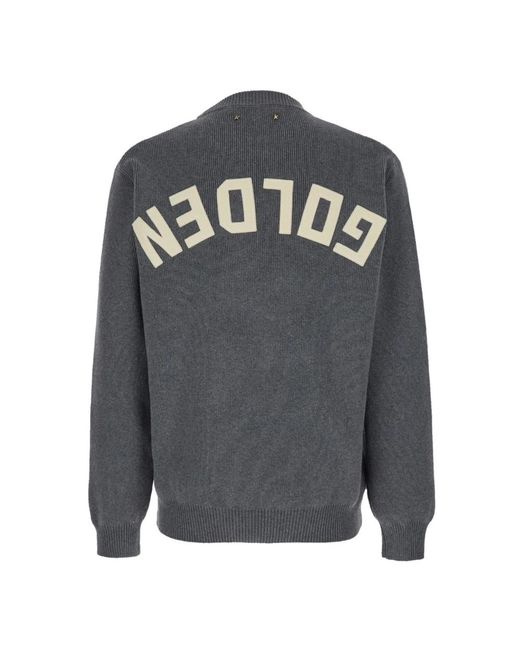 Golden Goose Deluxe Brand Gray Round-Neck Knitwear for men