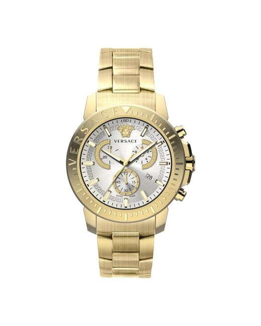 Versace Urban chrono chronograph watch gold stainless in Metallic für Herren