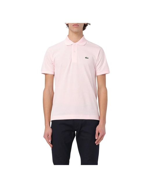 Lacoste Pink Polo Shirts for men