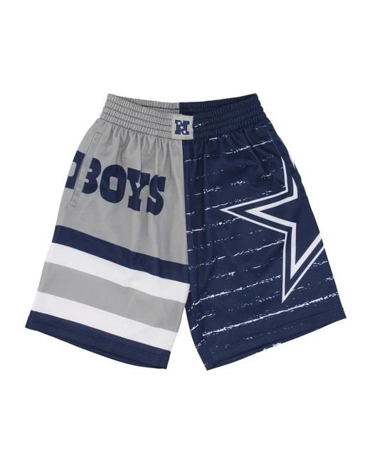 Mitchell & Ness Fitness ,Veelkleurig ,Polyester Nfl Jumbotron 3.0 Basketbalshorts in het Blue voor heren