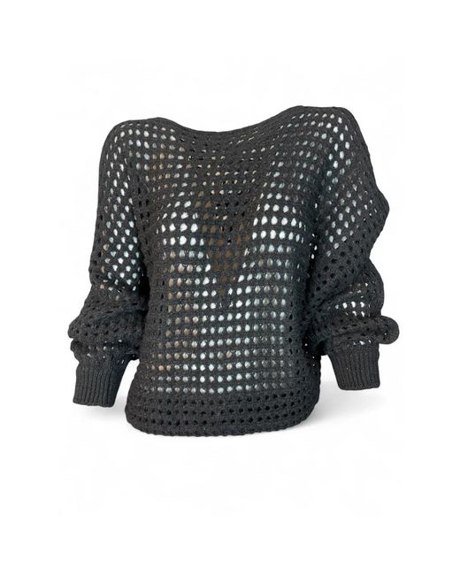 ViCOLO Black Round-Neck Knitwear