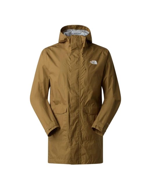 The North Face Inpakbare Shell Parka in het Green voor heren