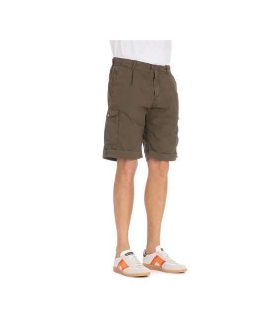 Herno Korte Broeken ,Groen ,Casual Shorts in het Gray voor heren
