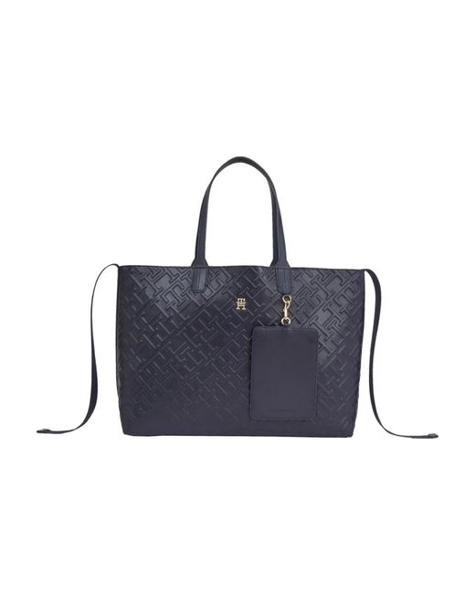 Tommy Hilfiger Blue Tote Bags