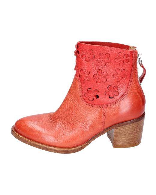 Moma Red Heeled Boots