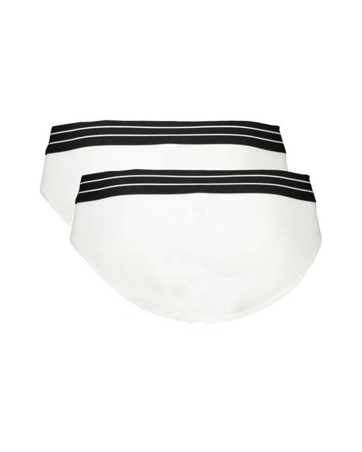 Roberto Cavalli Weiße baumwollunterwäsche in Black für Herren