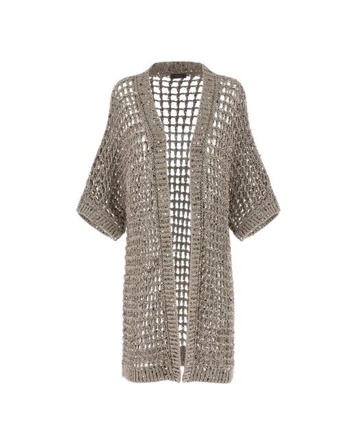 Peserico Gray Cardigans