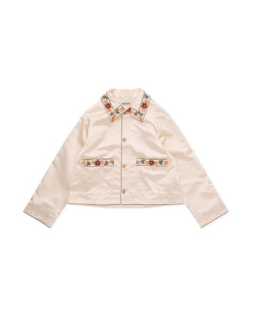 Light Jackets Bode de color Pink