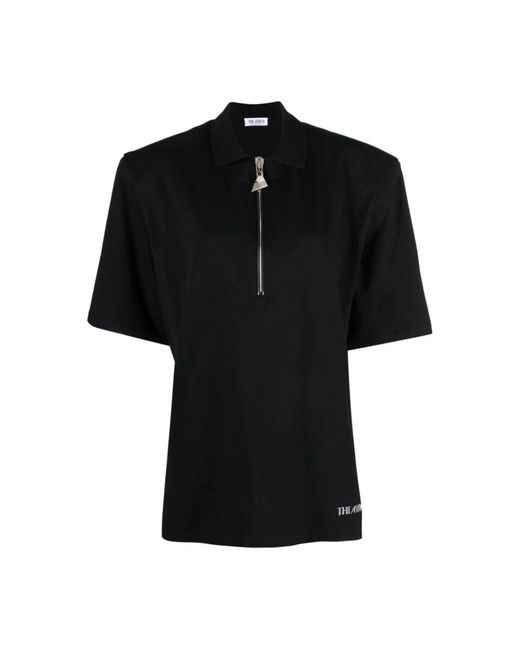 The Attico Black Polo Shirts