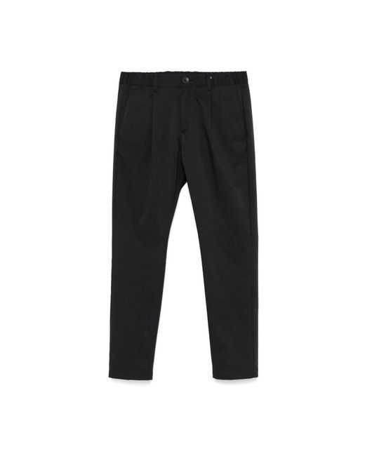 Herno Broeken ,Zwart ,Katoen Katoenen Broek Met Trekkoord in het Black voor heren