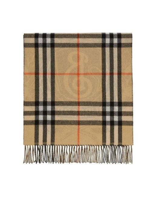 Burberry Winter Scarves in het Natural