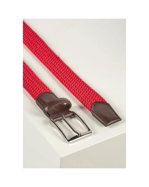 Howard London Belts in het Red voor heren