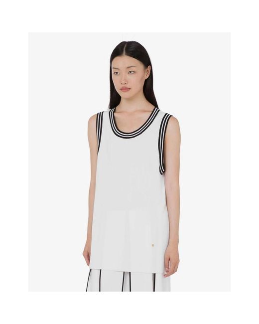 Moschino Stretch Top in het White