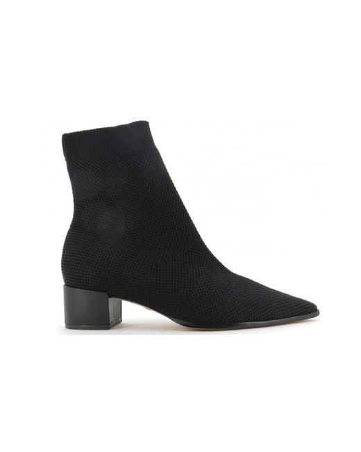 Carrano Black Heeled Boots