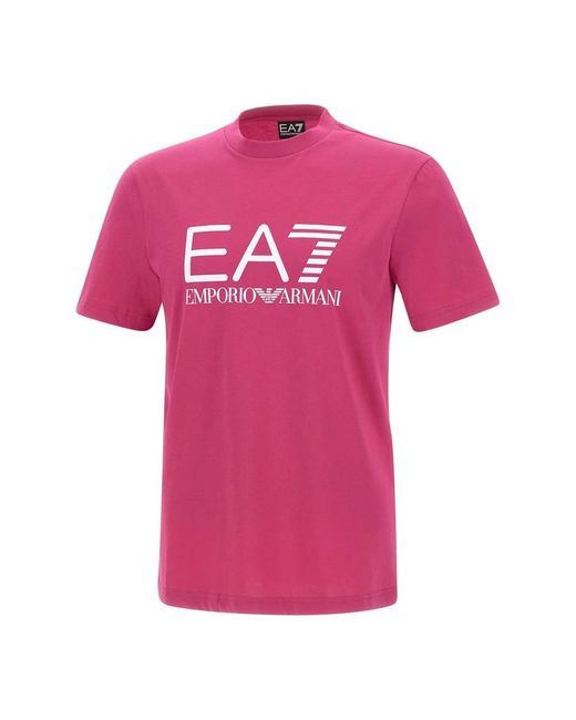 EA7 Pink T-Shirts for men