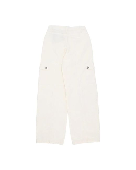 Guess Wide Trousers in het White