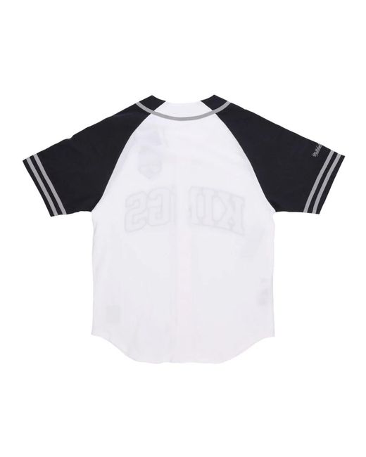Mitchell & Ness Tops ,Wit ,T-Shirts in het Black voor heren