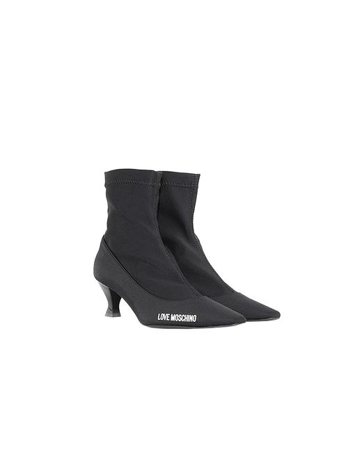 Love Moschino Black Heeled Boots