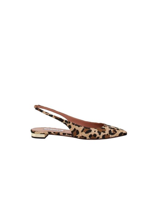 Aquazzura Brown Ballerinas