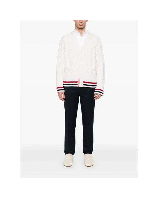 Cardigans Thom Browne pour homme en coloris White