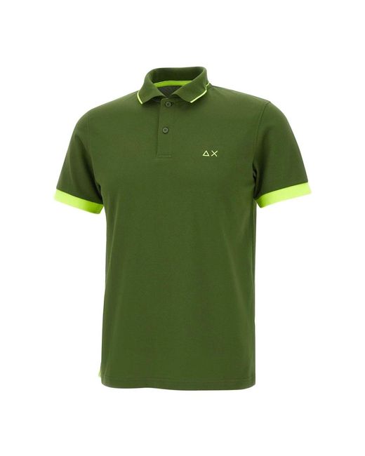 Sun 68 Green Polo Shirts for men