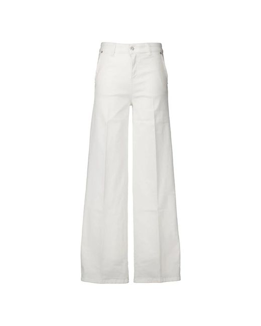 Lois White Wide Jeans