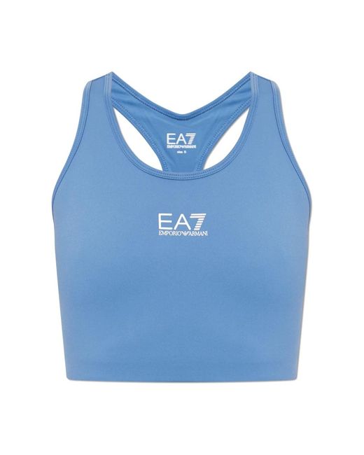 EA7 Fitness ,Blauw ,Short Training Top in het Blue