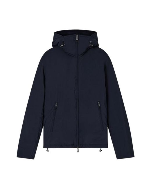 Emporio Armani Blue Rain Jackets for men