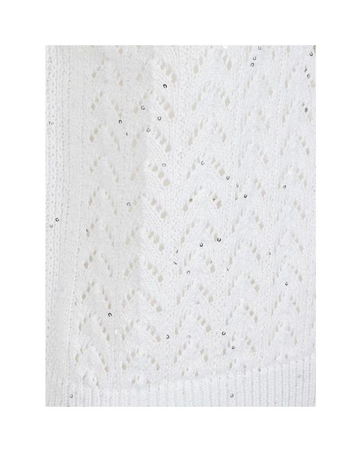 Eleventy White Sleeveless Knitwear