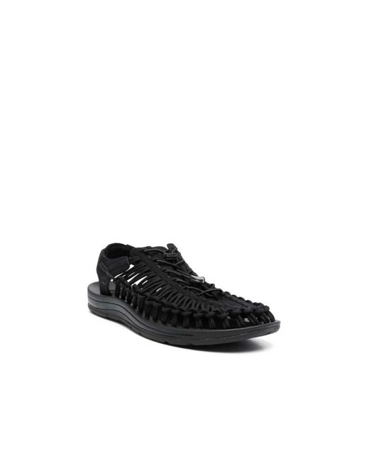 Keen Black Flat Sandals for men