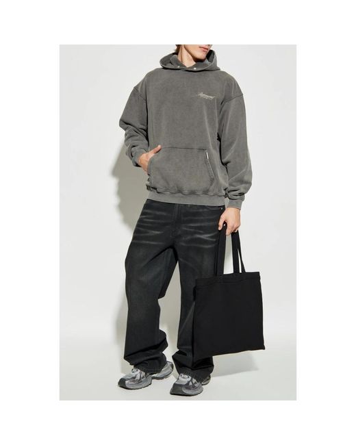 Represent Hoodies & Sweatvesten ,Grijs ,Katoen Owners Club Script Hoodie in het Gray voor heren