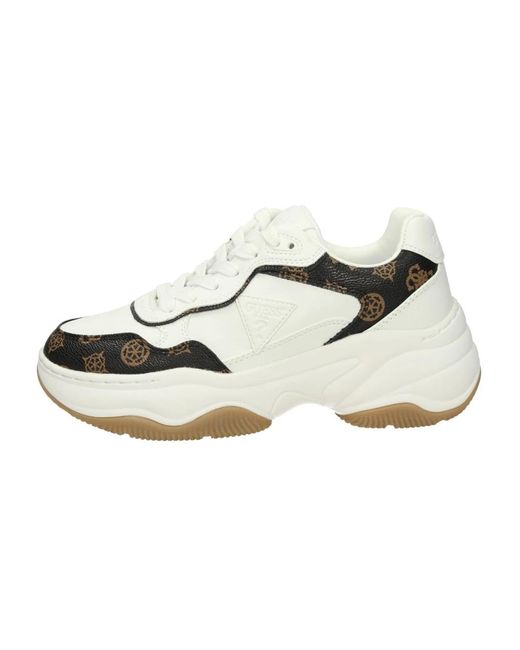 Guess White Hapyy3 Runner