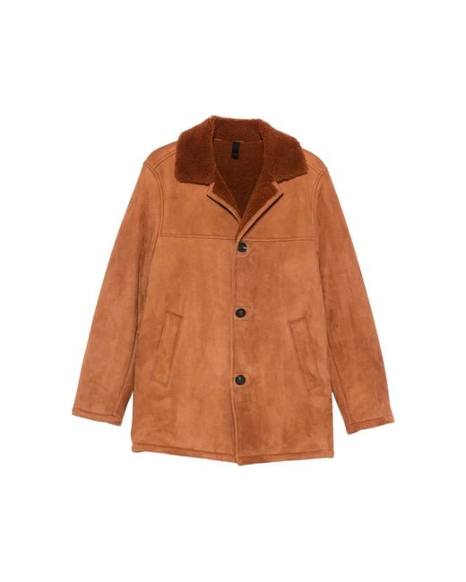 Tagliatore Brown Leather Jackets for men