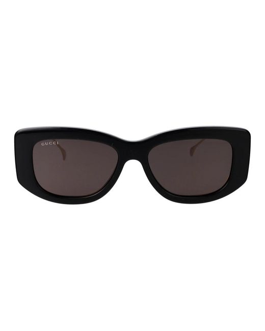 Gucci Black Schwarze sonnenbrille mit originalzubehör,weiße sonnenbrille mit originalzubehör