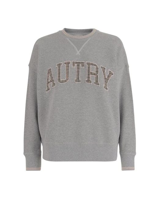 Autry Gray Round-Neck Knitwear