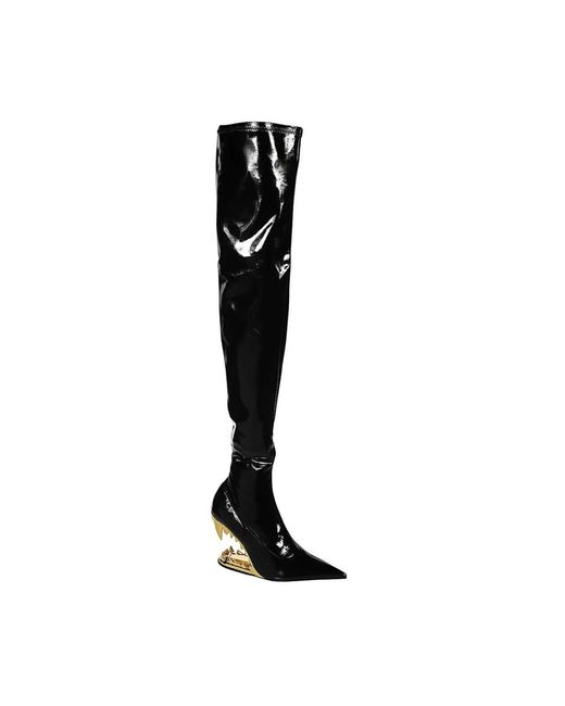 Gcds Black Lack Overknee Stiefel