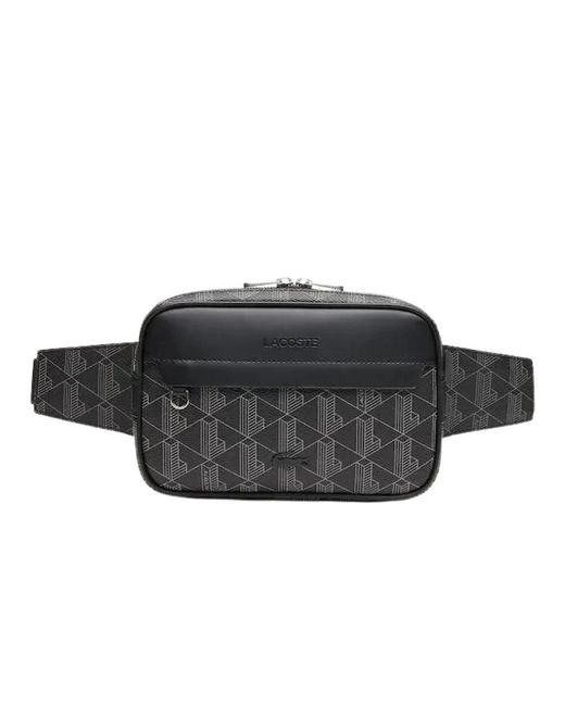 Lacoste Black Belt Bags for men