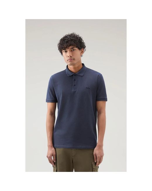 Woolrich Blue Polo Shirts for men