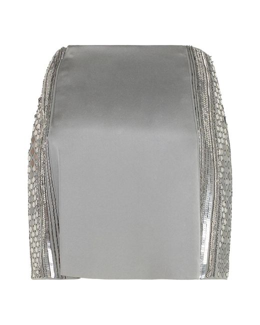 Alberta Ferretti Gray Short Skirts