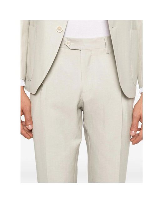 Lardini White Single Breasted Suits for men