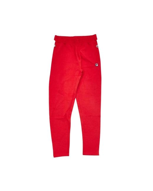 Pantaloni sportivi in misto cotone da di Fila in Red da Uomo