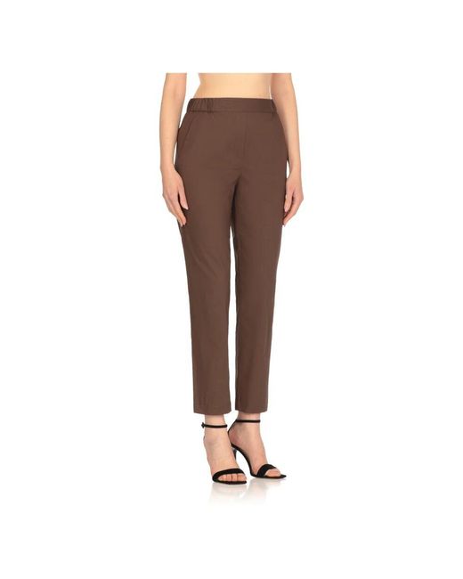 Slim-Fit Trousers Antonelli de color Brown