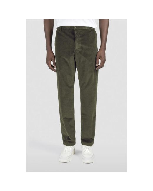 Paul & Shark Gray Velvet Chino Trousers for men