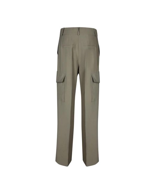 Blanca Vita Green Straight Trousers
